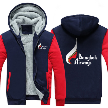 BANGKOK AIRLINES JACKETS FLEECE SWEATSHIRT